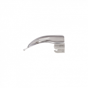 Laryngoscope à lumière froide en métal, spatule lumineuse Macintosh Gr. 1