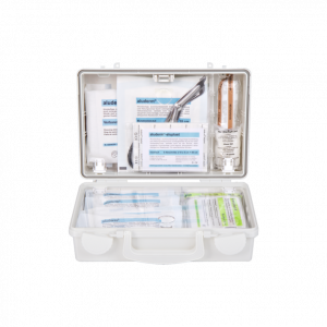 Kit di pronto soccorso QUICK-CD Standard bianco con riempimento Standard secondo DIN 13157