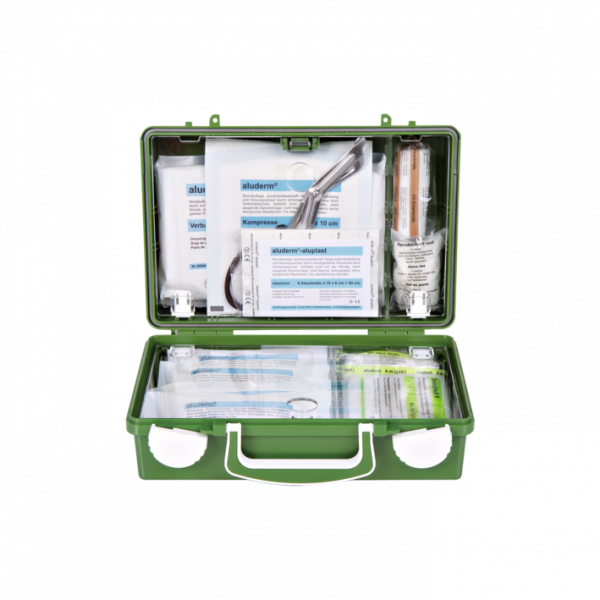 Erste-Hilfe-Koffer QUICK-CD Norm grün mit Füllung Norm nach DIN 13157