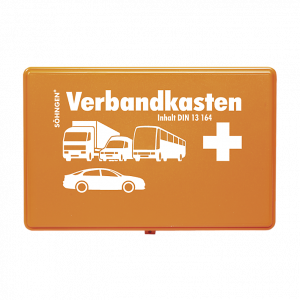 Cassetta di pronto soccorso per auto - KU arancione, vuota