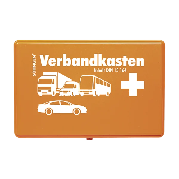 Cassetta di pronto soccorso per auto - KU arancione, vuota