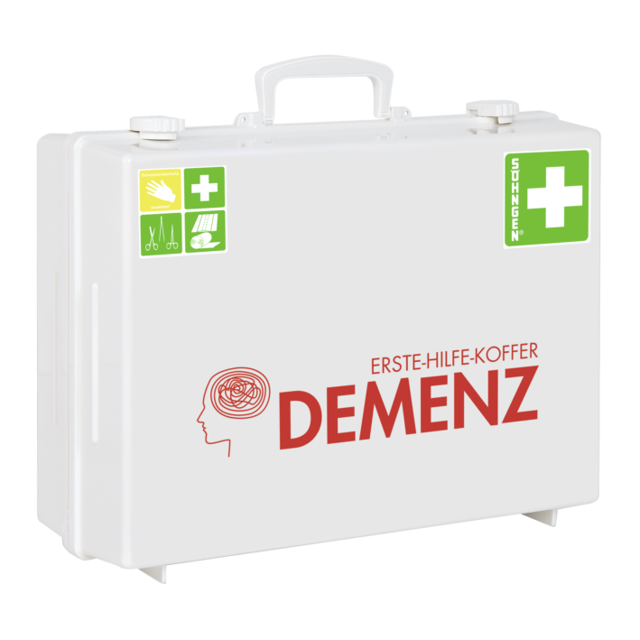 Erste Hilfe Koffer Spezial MT–CD DEMENZ. ABS weiss, gefūllt. Dim. 400 x 300  x 150 mm
