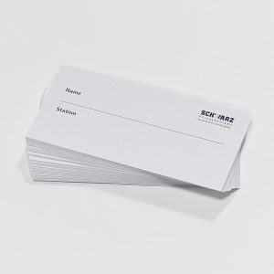 20-28-23300 Inserts en papier blanc, pour étiquettes à pince, paquet de 500 pièces