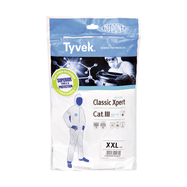 Tyvek® Classic Xpert Combinaison de protection cat. III, type 5 + 6