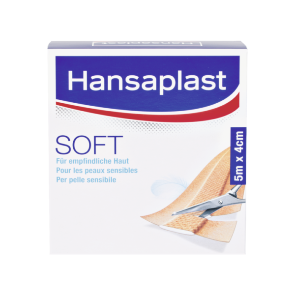 Hansaplast SOFT, 5 m x 4 cm
