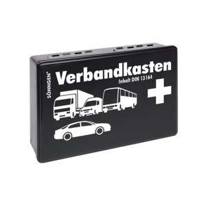 Cassetta di pronto soccorso per auto - KU Standard nero, riempita