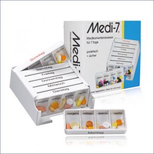 20-13-400 Medi-7 Medikamentendosierer weiss Aufdruck Deutsch