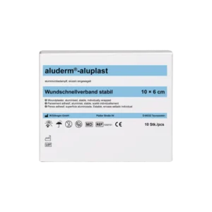aluderm®-aluplast Wundpflasterzuschnitte, stabil, 10 Stück à ca. 10 x 6 cm