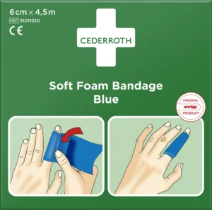 benda in schiuma morbida blu 6x450