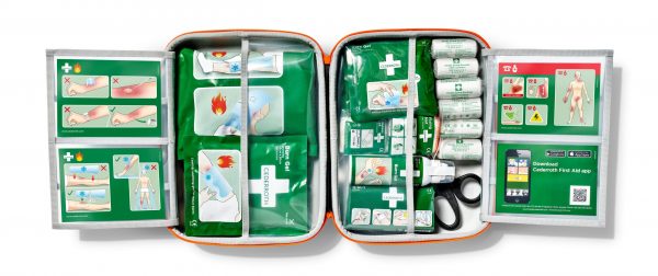 cederroth first aid burn kit open