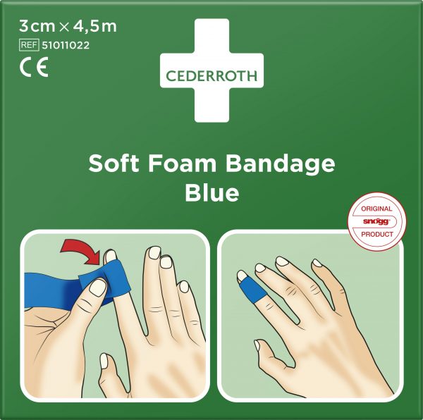 51011022-softfoambandage bleu 3x450