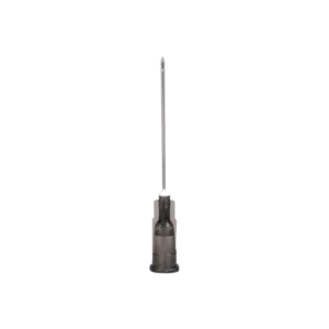 Cannula monouso, confezionata singolarmente in modo sterile, misura 12, G 22, nera, 0,70 x 30 mm