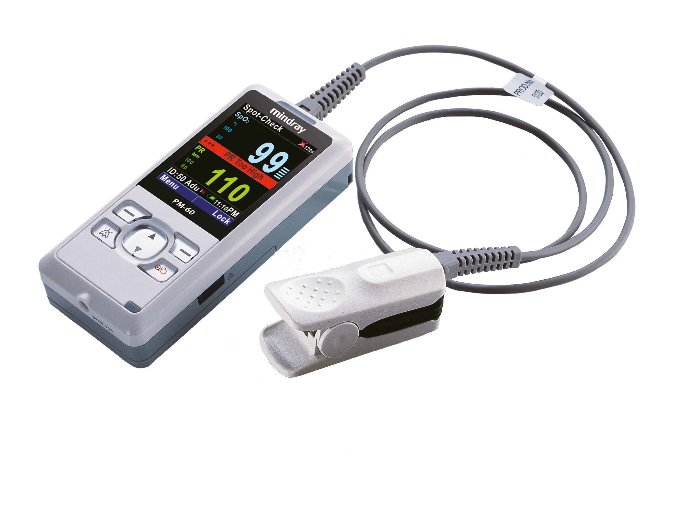 Oxymètre de pouls CMS60D1 pour adulte et enfant, nouveau moniteur de  fréquence cardiaque portable