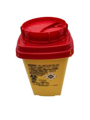 CS20 Boîte de collecte Septosafe Boîte de sécurité à usage unique, 2 litres. Dim. 148 x 148 x 201 mm. (version haute)