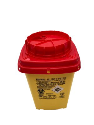 CS30 Boîte de collecte Septosafe Récipient de sécurité à usage unique, 3 litres. Dim. 120 x 120 x 200 mm