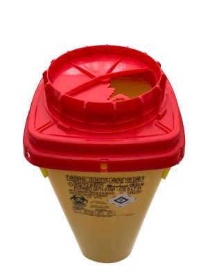 CS50L Boîte de collecte Septosafe Boîte de sécurité à usage unique, 5 litres. (version haute) Dim. 120 x 360 mm