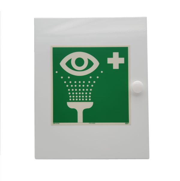 SE-0680 Augenspülschrank mit Magnetverschluss und Piktogramm