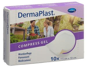 DermaPlast Compress Gel 7.5 x 10cm 10 Stk
