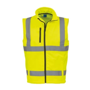 HST01187 Hi-Vis Softshell Bodywarmer GR. M