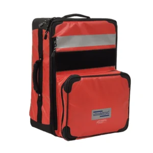 SAN-7750 Rettungsrucksack EM III Ultra mit Fronttasche, rot, leer. Dim. 526 x 400 x 330 mm